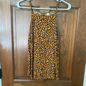Old Navy medium leopard high neck tank